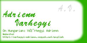 adrienn varhegyi business card